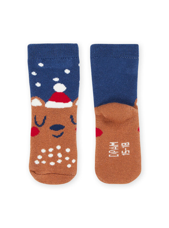 Chaussettes à imprimé Noël PYUNOCHO / 22WI10V1SOQ070