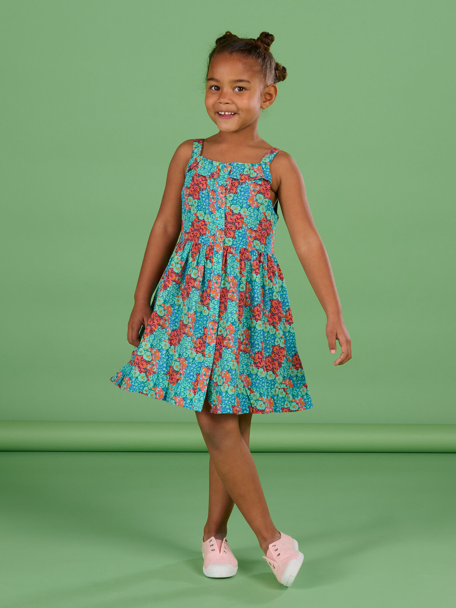 Robe bretelles bleu canard imprim fleurs achat en ligne