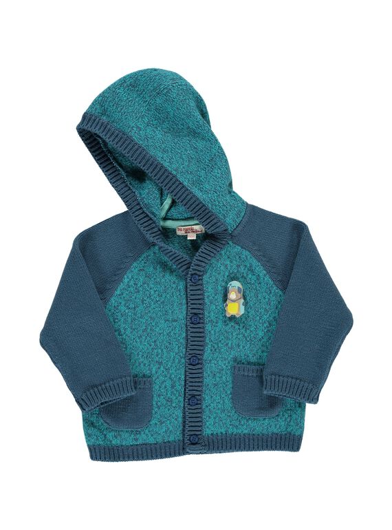 Gilet à capuche bébé garçon CUHOGIL / 18SG10E1GIL099