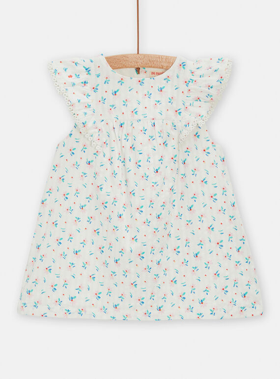 Robe à motif fleuri pour bébé fille TICLUROB3 / 24SG09O3ROB001