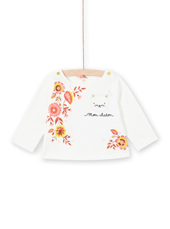 Tee Shirt Manches Longues Ecru LINAUTEE / 21SG09L1TML001