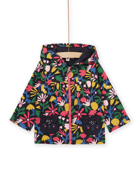 Veste à capuche à imprimé fleurs PIMUHOJOG / 22WG09R1JGHC243