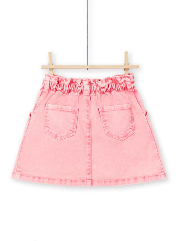 Jupe en jean rose enfant fille MAKAJUP1 / 21W901I1JUPD305