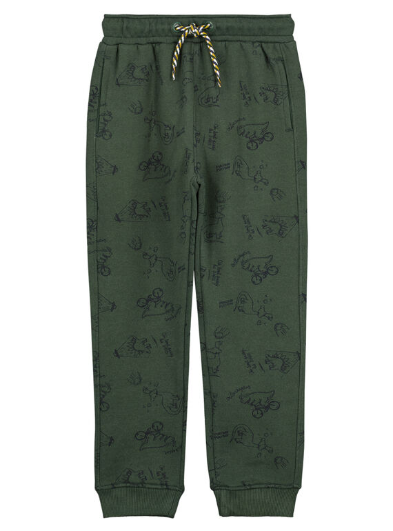 Jogging en molleton Imprimé dinosaure Kaki GOJAUPAN2 / 19W902H2PAN609