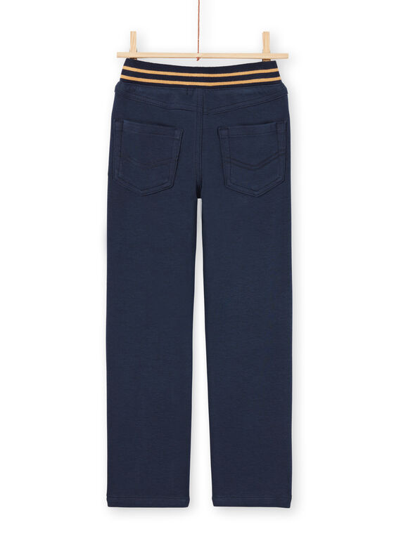 Pantalon bleu nuit enfant garçon MOMIXPAN / 21W902J1PAN717