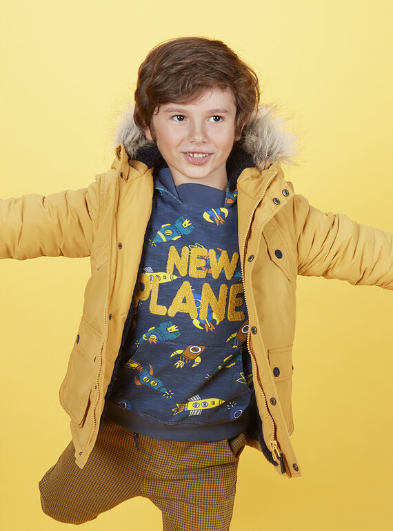 parka jaune garcon