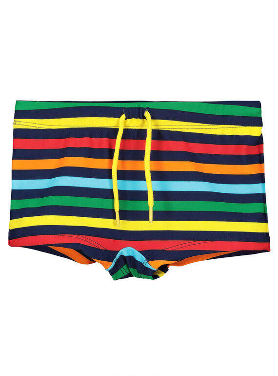 Maillot de bain boxer garçon rayé FYOMERSHO3 / 19SI02E4MAI070