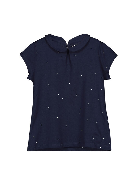 Tee-shirt col Claudine fille FAJOBRAS4 / 19S901Y4D3A070