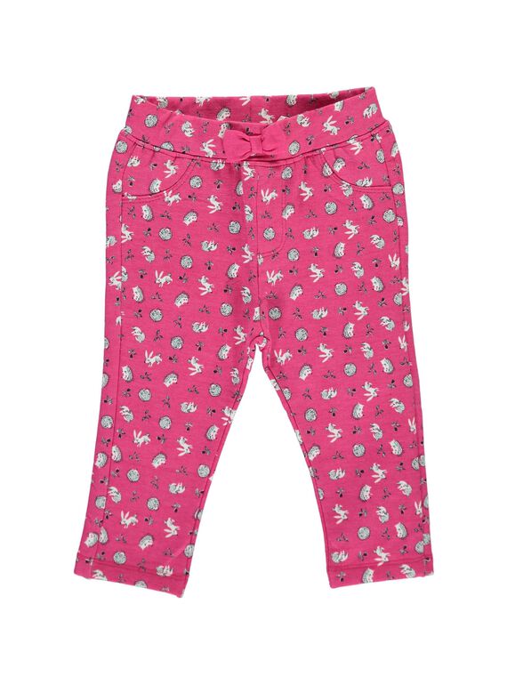 Pantalon en molleton bébé fille DIROUPAN2 / 18WG0922PAN099