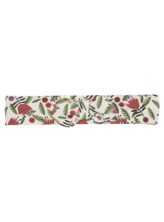 Bandeau à motif avec petit nœud sur le devant.  GYIBRUBAN / 19WI09K1BAN007
