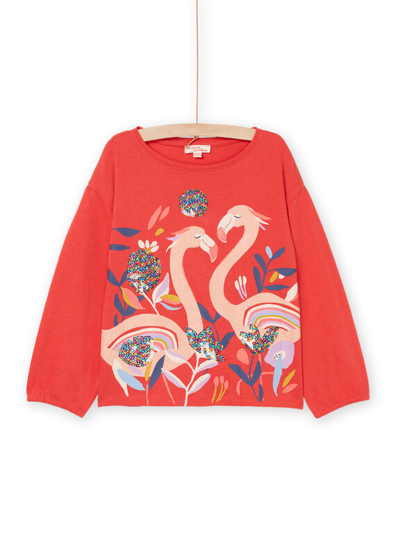 T-shirt à motifs fantaisie à paillettes et sequins RAPURTEE2 / 23S901L1TMLF503