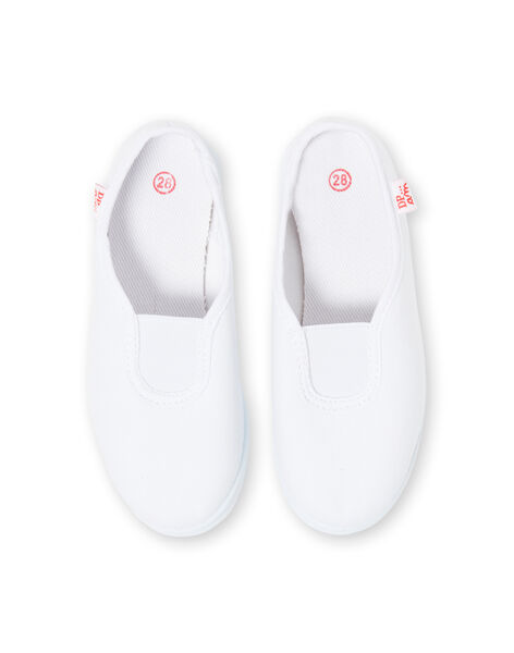 Chausson De Gymnastique Rythmique Mixte Blanc Chaussons Enfant Dpam