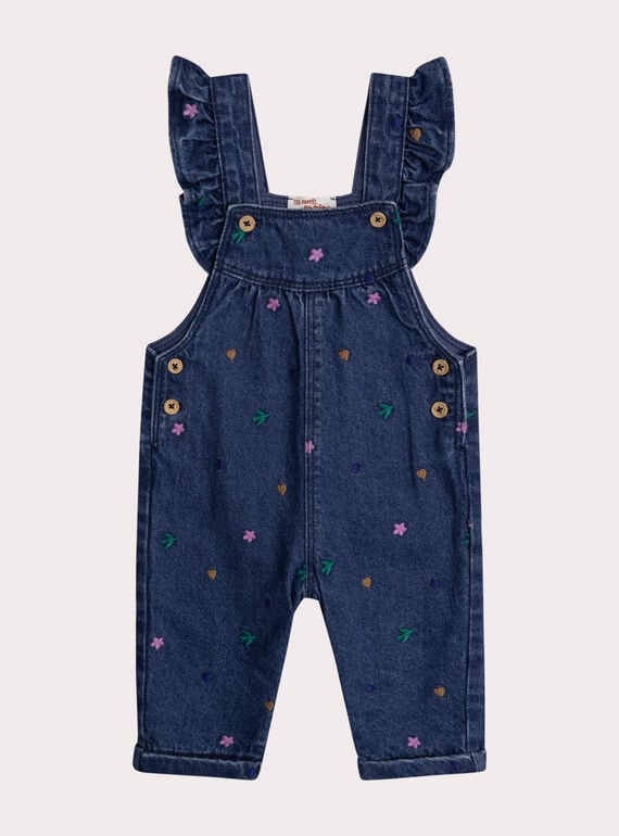 Combinaision denim pour bébé fille XIBLUSAL / 25WG09N1CBLP269