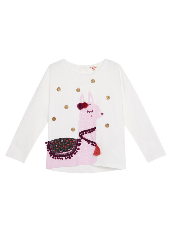 Tee Shirt Manches Longues Ecru GABRUTEE2 / 19W901K2TML001