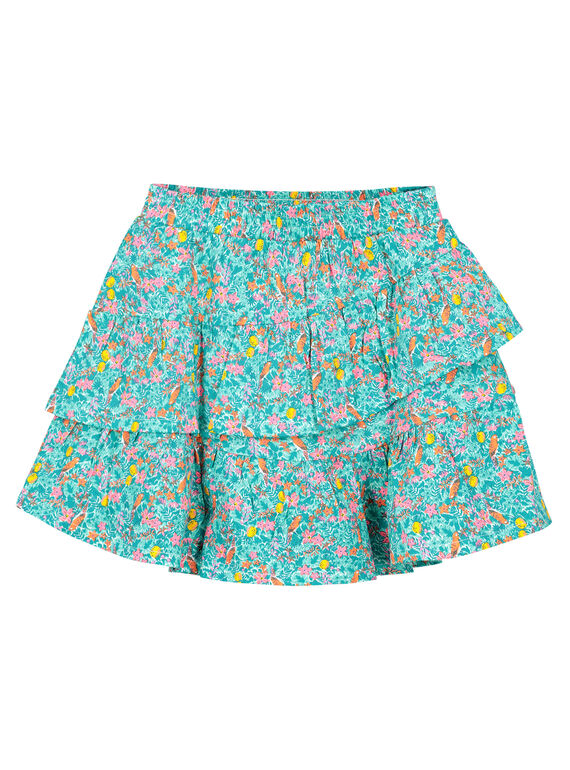 Jupe volantée fille FACUJUP / 19S901N1JUP000