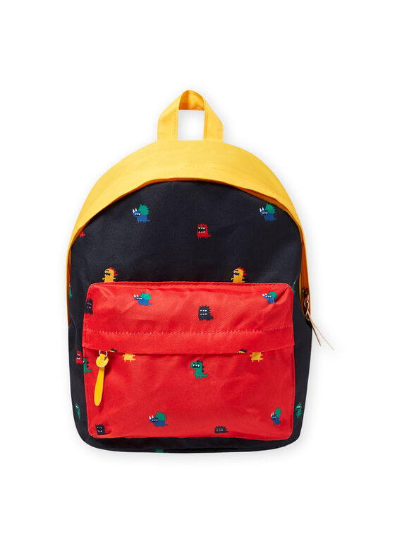 Sac à dos colorblock à imprimé monstre enfant garçon MYOCLASAC / 21WI02G1BES705