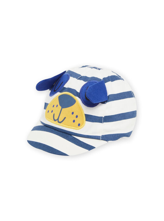 Casquette écrue et bleue bébé garçon NYUJS2CASQ2 / 22SI10C4CHA001