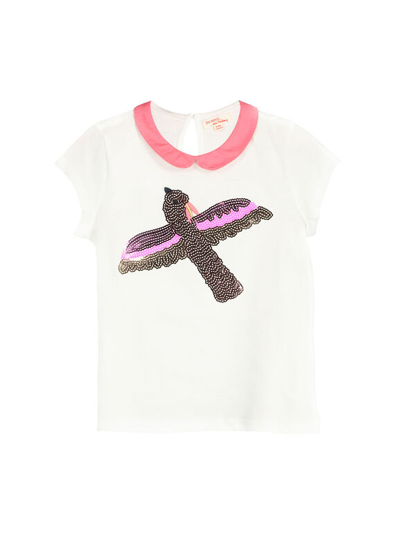 Tee-shirt col Claudine fille FAPOBRAS / 19S901C1BRA001