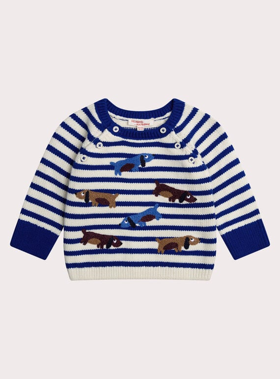 Pull à rayures pour bébé garçon XUBLUPULL / 25WG10N1PULA002