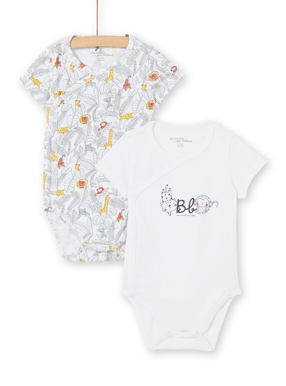 Lot de 2 body blanc naissance LOU1BOD1 / 21SF05H1BOD000