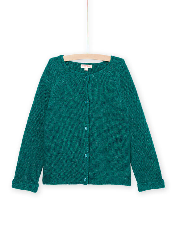 Cardigan turquoise foncé PAJOCAR3 / 22W901D3CARC217