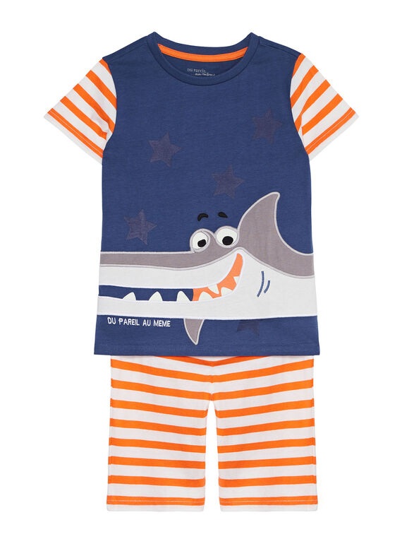 Pyjama court en jersey enfant garçon JEGOPYCREQ / 20SH1229PYJ205