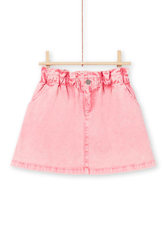 Jupe en jean rose enfant fille MAKAJUP1 / 21W901I1JUPD305