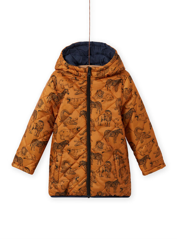 Doudoune réversible à capuche en chambray enfant garçon MOGROBLOU2 / 21W90253BLOP267