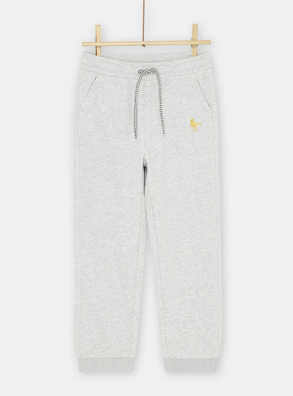 Jogging gris chiné garçon SOJOJOB2 / 23W902B2JGBJ922