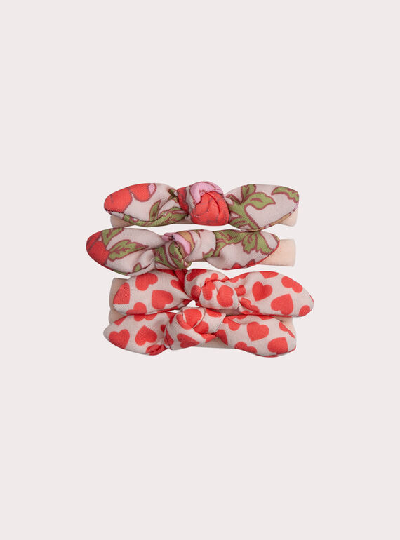 Lot de 4 élastiques à noeuds pour fille XYAJOELA2 / 25WI01I5ELAD319