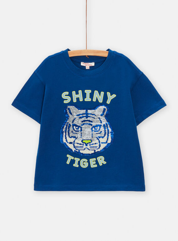Tee Shirt Manches Courtes Bleu marine TODETI / 24S902J2TMC070