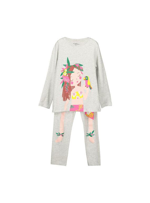 Pyjama en coton fille FEFAPYJTAH / 19SH1173PYG943