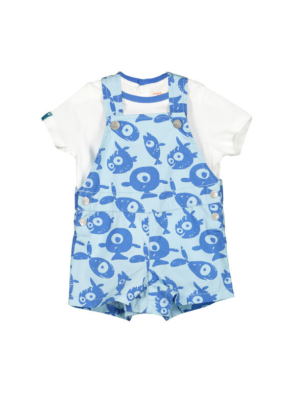Ensemble salopette tee-shirt bébé garçon FUNEENS / 19SG10B1ENS020