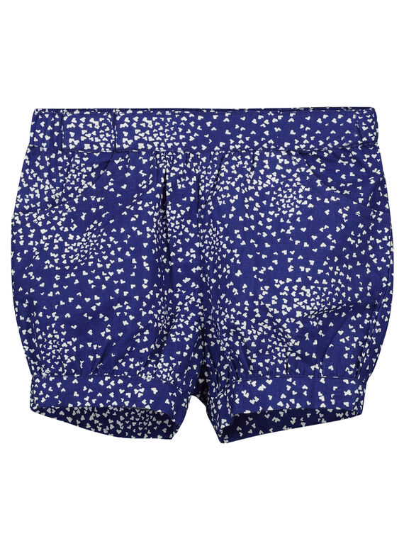 Short imprimé en coton bébé fille FINESHO / 19SG09B1SHO703
