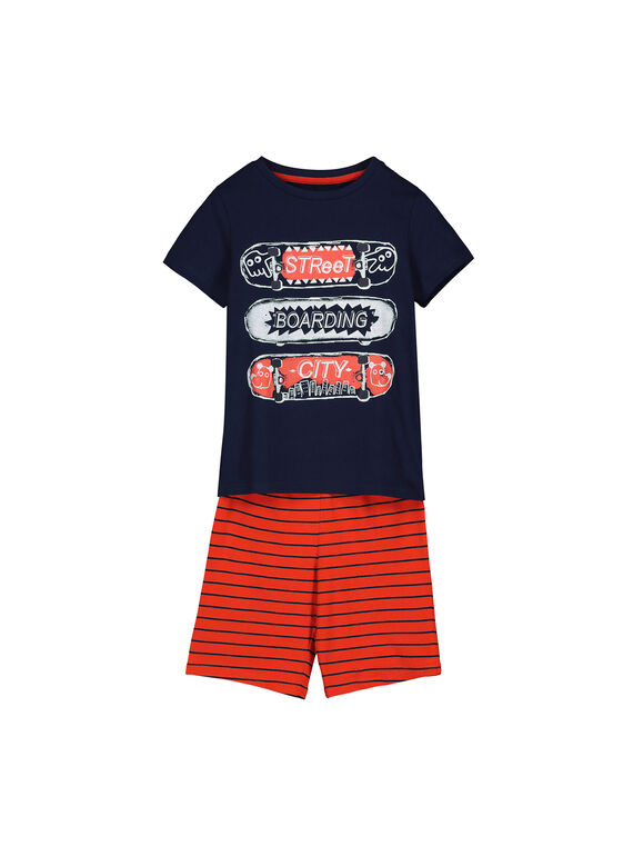 Pyjama short en coton garçon FEGOPYCSKA / 19SH1295PYJ070