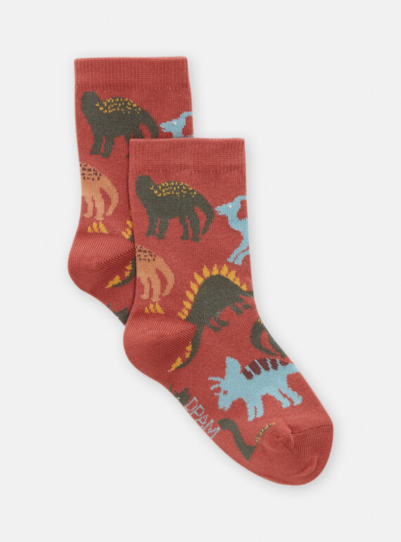 Chaussettes à motif dinosaures pour garçon TYOJOCHO9 / 24SI0287SOQ313