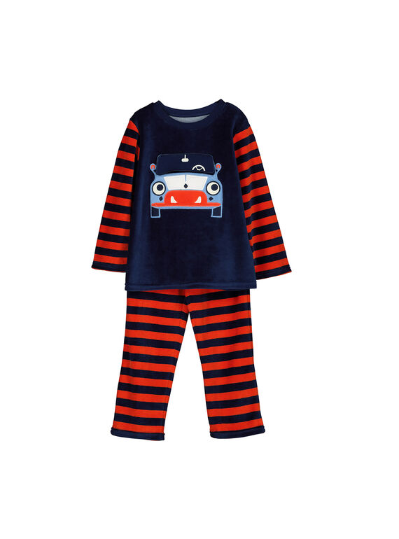 Pyjama en velours garçon FEGOPYJVOI / 19SH1241PYJ070