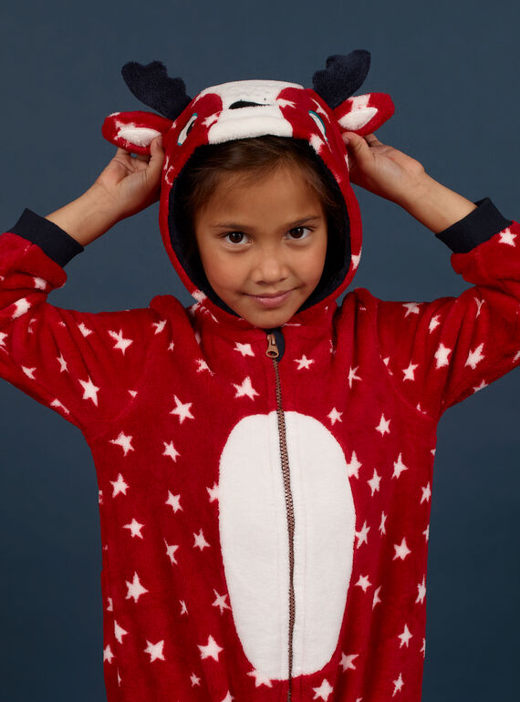Surpyjama renne de Noël imprimé étoile bébé, enfant et homme MEMISURNO / 21WH12F1D4S505