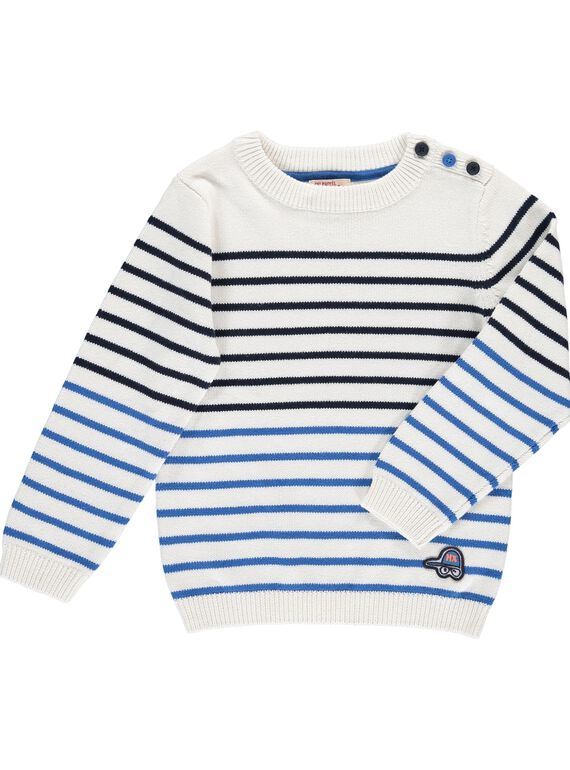 Pull en coton garçon COKLEPUL / 18S902D1PUL001