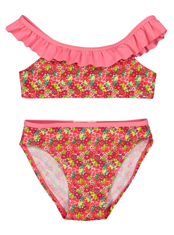 Maillot de bain deux pièces imprimé fille FYABIK4 / 19SI01K3MAI099