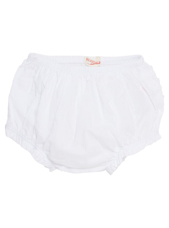 Bloomer blanc layette fille JIJOBLOO1 / 20SG09T1BLR000