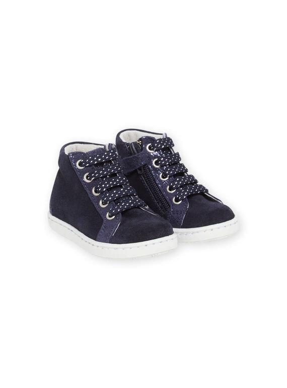 Baskets bleu marine bébé fille NIBASMARIE / 22KK3731D3F070
