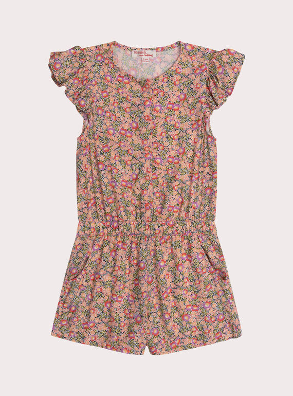 Combi-short fleurie en viscose  WALICOMB / 25S901T1SAC003