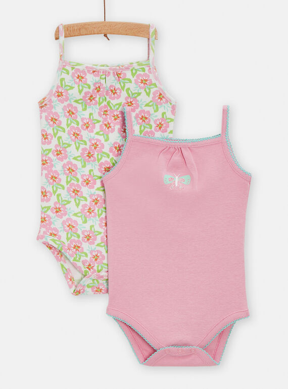 Lot de 2 body fantaisies pour bébé fille TEFIBODTRO / 24SH1372BDL001