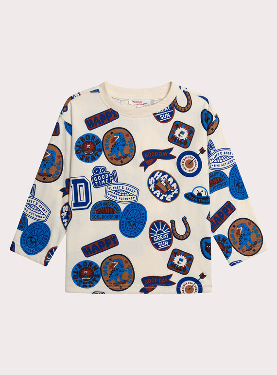 T-shirt imprimé multi-motifs garçon XOBLUTEE2 / 25W902N3TMLA002