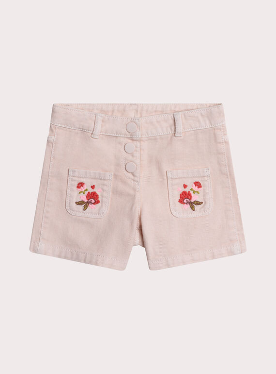 Short rose pale en twill XAJASHORT / 25W901M1SHOD319