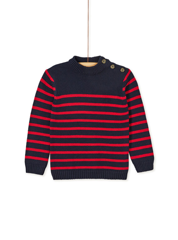 Pull rayure marine enfant garçon KOJOPUL3 / 20W90251D2EF518