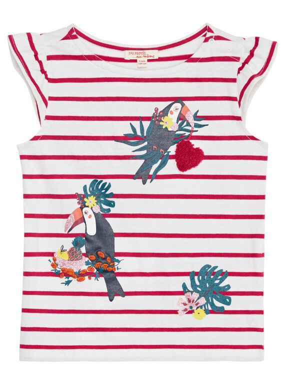 Tee Shirt Manches Courtes Ecru JACLOTIEX / 20S90112TMC001