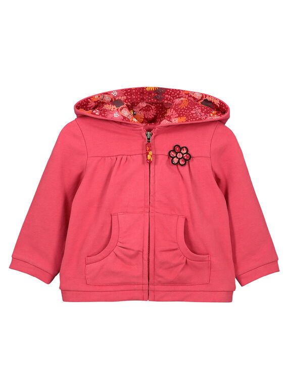 Gilet zippé à capuche bébé fille FIBAHOJOG / 19SG0961JGH308