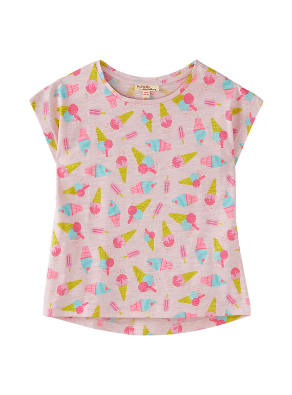 T-shirt manche courte, imprimé glaces à l'italienne  JAJOTI7 / 20S901T6D31301